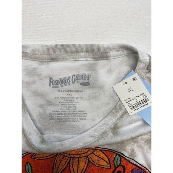 Fosforos Galileo Day Of The Dead Shirt Women's‎ XXL Dia De Los Muertos Skull NEW - Picture 7 of 8